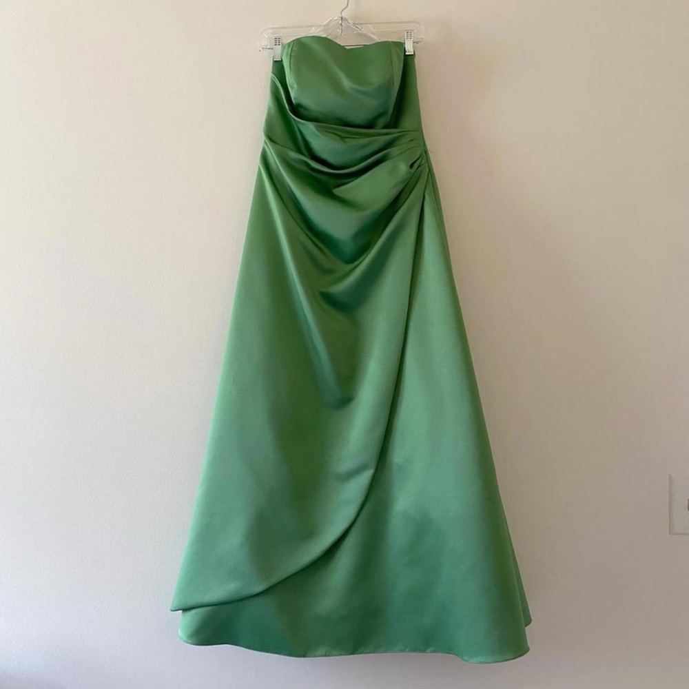 david bridal green Dress